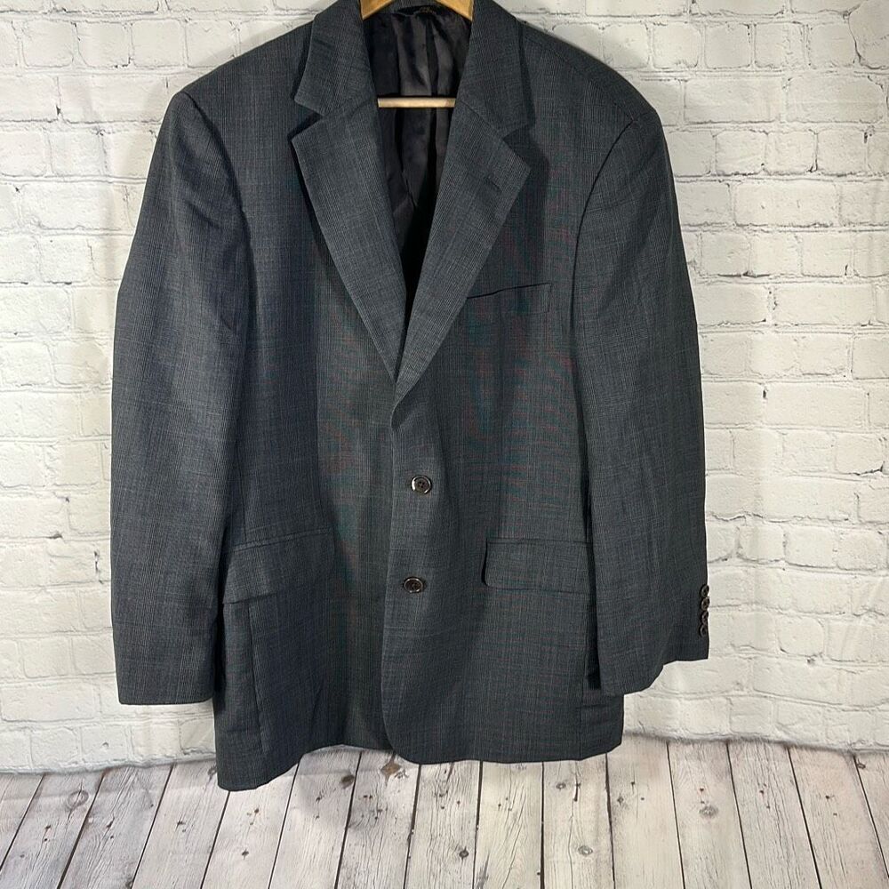 Brooks Brother's 346 Stretch Wool Blend Blazer Suit Jacket Sport Coat 41 FLAWS